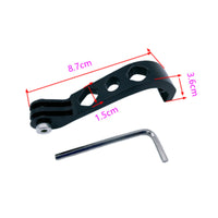 Lightweight Cycle Light Mount Bracket Hollow Bike Light Bracket with Hex Key Curved Front Fork Mount Long-Lasting for Cyclists