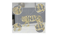 Tiger Figurine Ornament Openwork Collectible Art Gift Sculptural Desk Decor for Desktop