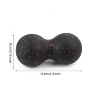 Peanut Massage Ball Firm Double Massage Ball Roller Textured Myofascial Release for Athletes, Home, Gym