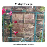 traditional rural design Arched opening Frame Rack Distressed Finish Framed Plant Holder Retro Design plant display rack upright Display for Home Decorators, Apartment Dwellers, Homeowners, Living Room, Balcony, Small areas, Hallway