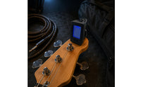 Display Screen Rectangular Clip-Attached Tuner Circular Power Button Electronic Clip-Attached Tuner Black Compact