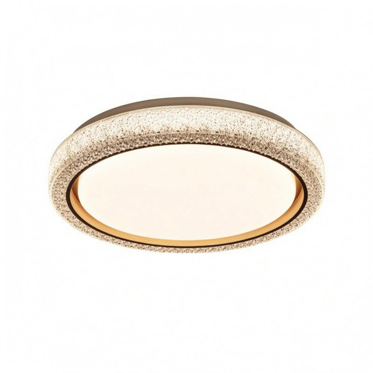 Ra95 Speckled Round Ceiling Lamp High CRI LED Flush Mount Ceiling Light Textured Indoor Lighting Gold Trim