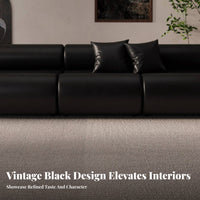 Armless Sofa Module sectional Design Upholstered Middle Module Retro Inspired Living Room Furniture for Homeowners, Families, Salon, Hotel Lobby, Office