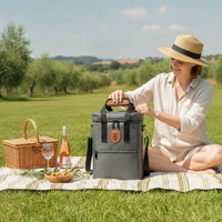 Wine Cooler Bag with Shoulder Strap Soft-Sided Wine Carrier with Handle Insulated Bag with Shoulder Strap Portable Tote Padded