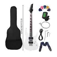 With Accessories HSS Pickup Guitar Easy to Play 39 Inch Electric Guitar Digital Tuner Music Instrument Maple Neck for Beginners, Students, Practice, Learning