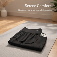 Gym Leggings for Women with Skirted Design for Workout, High Waist Sculpting with Pockets, 7/8 Cropped Elastic Polyester Activewear