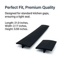 Heat Resistant Hob Countertop Seal Strip, Covers Heat Resistant Cooker Side, Spills Strips for Kitchen, Flexible Silicone Appliance