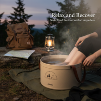 Portable Folding Basin for Outdoor Travel, Laundry, Face Washing, and Foot Soaking - 6.8L/12L