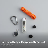 Keychain Flashlight High illuminateness Mini Work Light Rererechargeable Portable Lighting for Campers, Adults, Emergency Situations, Camping, Hiking