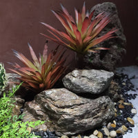 9 Pieces Decorative Rock Rugged Faux Landscape Rock Artificial Stone Lifelike Decoration Irregular for Miniature Gardens