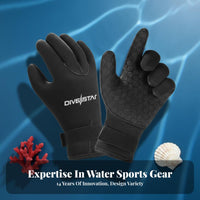 Neoprene Diving Gloves Cut Resistant 3mm Thermal Diving Gloves Watersports Gear Waterproof Safeguarding Hand Protection Keeps