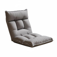 Removable and Washable Cover Single Person Bay Window Seat High-Density Foam Filling Adjustable Floor Lounger Breathable Textile Reclining Floor Chair with Back Support Anti-Pilling Material for Balcony, Bedroom, Living Room