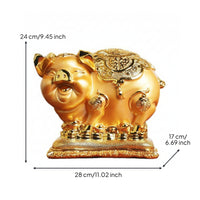 Piggy Bank Desktop Display Resin Pig Bank Cute Household Decor