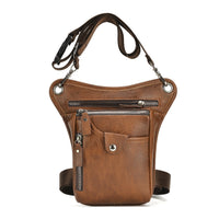 Rugged Crossbody Bag with Adjustable Strap Handsunrestricted Leather Bag with Adjustable Strap Compact Organized for Cycling