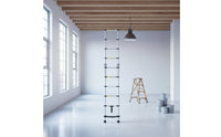 Versatile Folding Ladder Foldable Ladder Heavy-Duty Access Equipment for DIY Enthusiasts, Contractors, Household, Construction Site