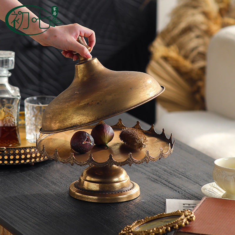 Bohemian Iron Fruit Tray with Lid