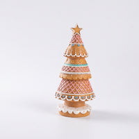 Tabletop Christmas Tree Compact Gingerbread Tree Ornament Gingerbread Ornaments for Living Room