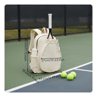 Tennis Backpack Padded Badminton Backpack Drawstring Pickleball Bag for Athletes, Gym