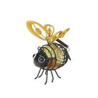Bee Ornament with Sunlight Collector LED Sun-Powered Bee Ornament Energy-Saving for Yard
