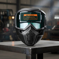 Vented Auto-Darkening Soldering Helmet /IR Protection Soldering Mask with Auto-Darkening Lens Breathable Face Visor Impact-Resistant for Metalworkers