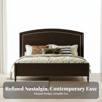 Solid Wood Bed Elegant Design American Design Bed High Weight Capacity Bedroom Furniture for Children, Guest Room