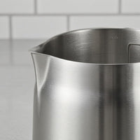 Matching Lid Stainless Steel Oil Filter Pot Side Handle Oil Filter Pot Loop Knob Grease Container Silver Finish