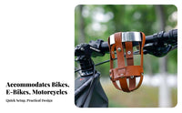Universal Fit Bike Cup Holder Easy Installation Handlebar Cup Holder Sturdy and Long-Lasting for Motorcyclists, Scooter Cyclist S