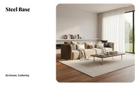 Straight-Row Settee Italian Design Sofa Modern Minimalist Home Furnishing for Homeowners, Apartment Dwellers, Living Room, study corner, Bedroom