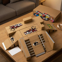 Finger Skateboard Training Park Metal Handrails Miniature Sports Set