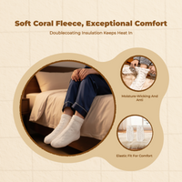 Thermal tube socks keep feet warm.