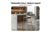 Factory-Inspired design Upholstered Highsupport Stool with supportrest Bar Chair Modern Design Seating Furniture Sturdy Frame for Adults, Homeowners, pairs, Pub, Kitchen, Dining Room