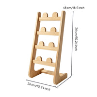 Four-Tier Shoe Rack Space Saving 4 Tier Shoe Rack Multifunctional Home Storage for Entryway