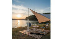 Stainless Steel Tent Pole Heavy Duty Tarp Pole Rust-Resistant Canopy Support Rods for Outdoor, Beach, Backyard