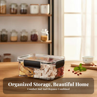 4-Compartment food container Easy to Clean 4-Compartment Storage container Stackable Design
