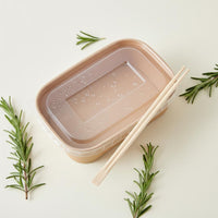 Leak-Proof Kraft Paper Lunch Box Sturdy Disposable Square Food Box Grease-Resistant Microwave Safe Paper Bowl for Takeout, Picnic, Camping