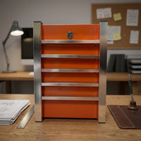 Steel Savings Bank Small Lockable Change Bank Heavy Duty Savings Box with Lock for Home, Desk