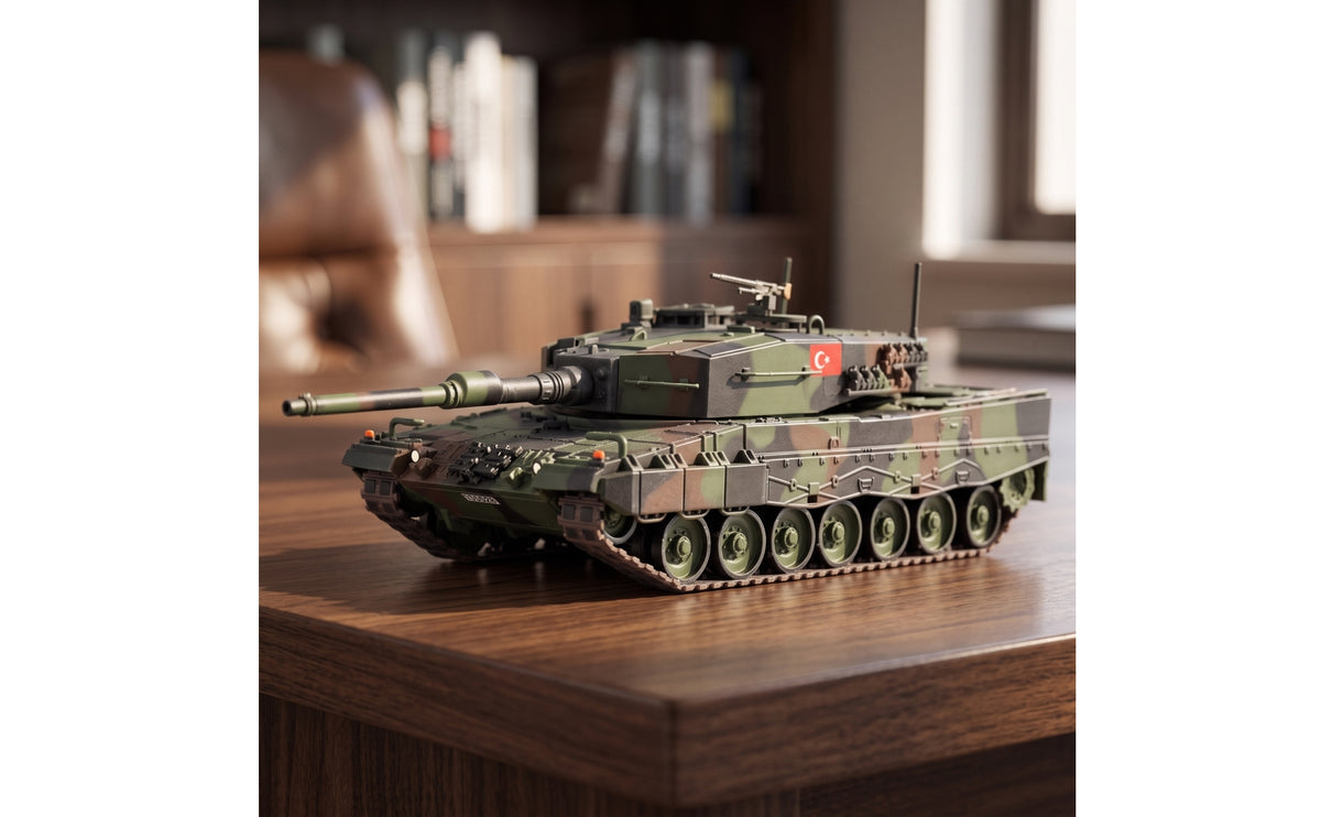 Leopard 2A4 Model Diecast Scale Model Tank for Collectors History Buffs, Display Cabinet, Desk, Diorama