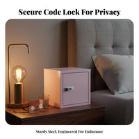 Mini Metal Locker Rust-Proof Desktop Storage Locker Customizable Interior