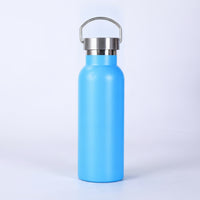 Brushed Metal Finish Vacuum Insulated Bottle Double Wall Insulation Drinkware for Outdoor