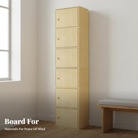 Employee Locker Lockable Doors Wooden Employee Locker Multiple Colors Available Multiple-Door Storage Unit for Gym Members, Changing Room, Office