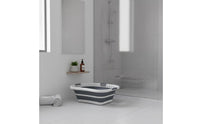 Portable Collapsible Laundry Basket Lightweight Foldable Laundry Basket Sturdy Plastic for Bathroom, Bedroom