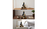 Buddha Statue Tabletop Thai Buddha Statue Decorative for Living Room, Entryway