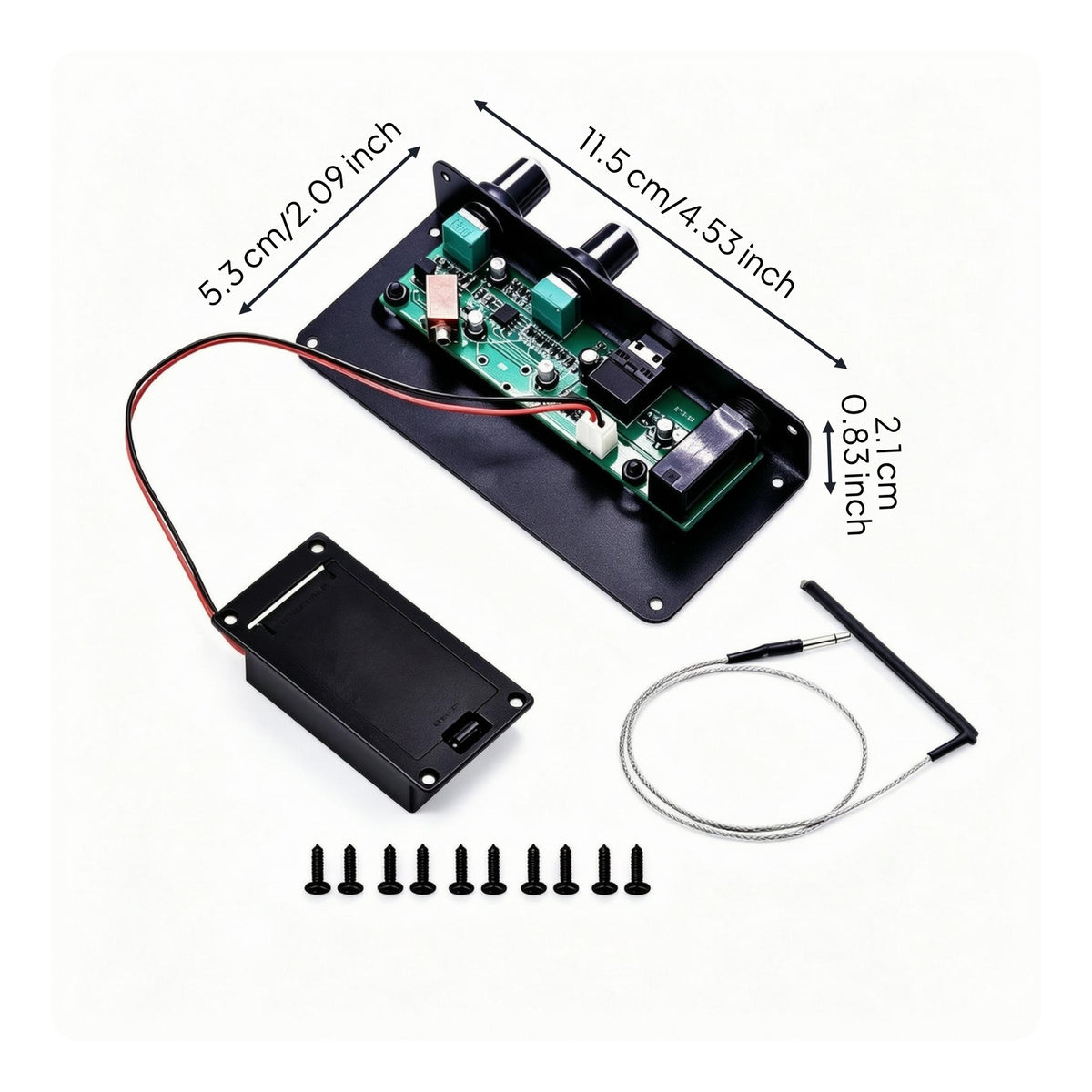 Silent Guitar Pickup Audio Output Jack Guitar Pickup Module Rectangular