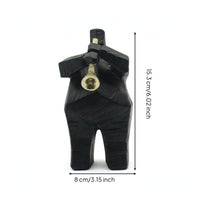 Musician Sculpture Black and Gold Music Figurine Exceptional Music Statue for Office Desk