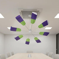Easy Installation Central AC Air Deflector Long-Lasting Adjustable AC Vent Guard Quiet Operation Hanging Airflow Diverter Zero Electricity Consumption for Conference Room