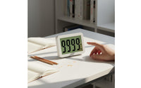 Lock Function Countdown Timer Built-in Stand Desk Timer Large LCD Display Timekeeping Device for Students