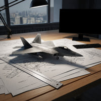 1:100 Scale F-22 Predator Model Diecast F-22 Fighter Jet Model Collectible Aircraft Display for Collectors