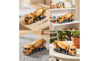 Alloy Truck with Rotating Drum Detailed Cement Mixer Toy Collectible Mixer Truck Toy Sturdy for Toddlers, Display, Sandbox