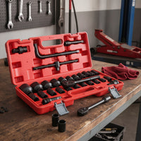 Socket Tool Kit with Carrying Case Heavy-Professional-Grade Drive Socket Set with Ratchet Organized Tools for Mechanics, Amateur Mechanics