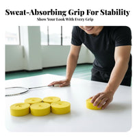 Sweat Absorbing Grip Tape Dry Feel Badminton Racket Overgrip Racket Overgrip Tape Comfortable Cushioning for Athletes, Gym